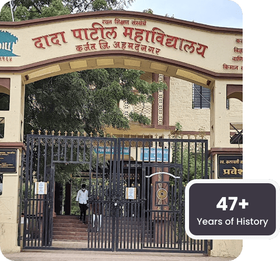 Dada Patil Mahavidyalaya was established by the Rayat Shikshan Sanstha in 1964