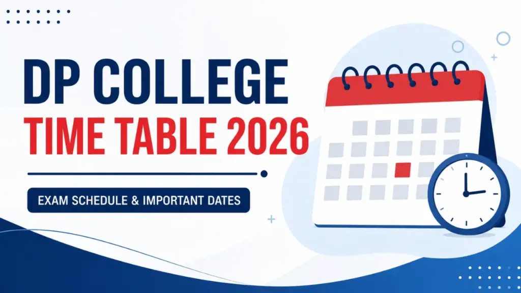 DP College time table 2026
