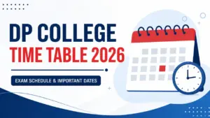 DP College time table 2026
