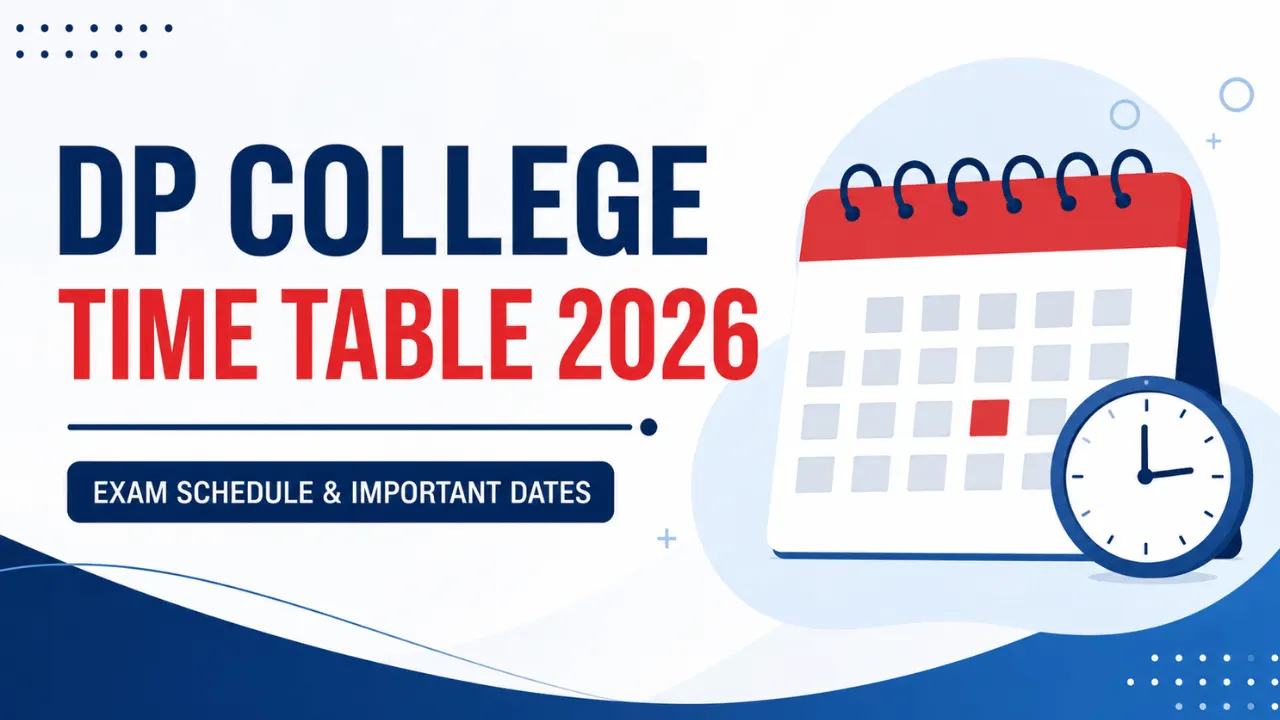 DP College time table 2026