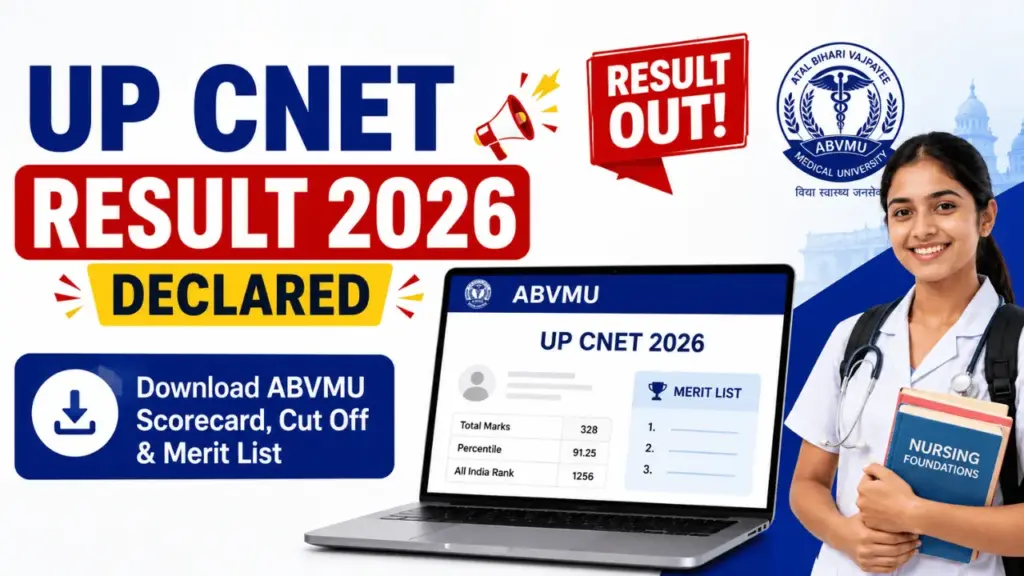UP Cnet result date 2026